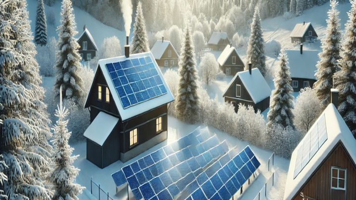Panneaux solaires et énergie en hiver